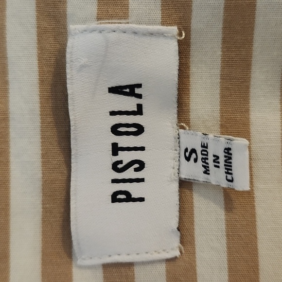 Pistola Sloane Oversized Striped Cotton Button Shirt - Picture 4 of 7